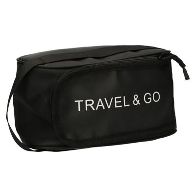 Traveller Toilettas travel & go zwart 15,5cm x 13,5cm