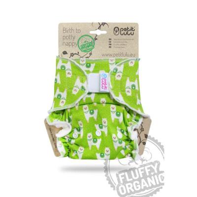 Petit Lulu Fluffy Organic Maxi Night - Alpacas - Klittenband