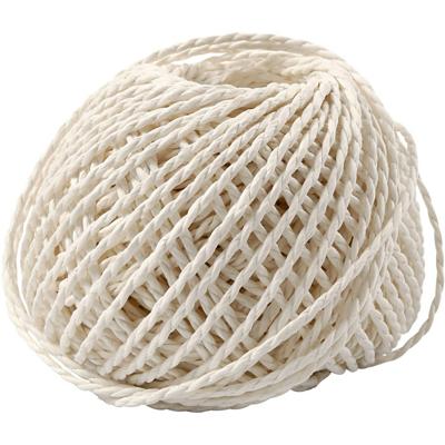 Creativ Company Https://www.cchobby.nl/papier-garen-dikte-2-5-3-mm-wit-150-gr-40-m-1-bol