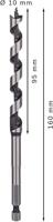 Bosch Accessoires Houtslangenboor, zeskant 10 x 100 x 160 mm, d 6,35 mm 1st - 2608585697 - thumbnail