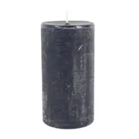 Gala stompkaars rustiek donkerblauw 8 x 15 cm | 6 stuks - thumbnail