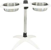 Trixie Houder Comed..Instelling, melamine/staal. 2 × 1,6 l/Ø 21,Bl - thumbnail