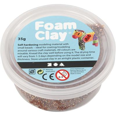 Foam Clay - bruin, 35gr. Foam Clay - bruin, 35gr.