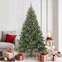 Kunstkerstboom met 300 LED met standaard Groen 180 cm PE en PVC - thumbnail