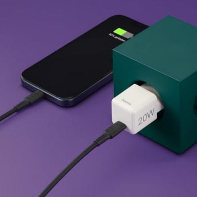 Hama Fast Charger USB-C PD/Qualcomm® Super-Mini Charger 20 W Oplader Wit