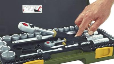 PROXXON dopsleutel set socket wrench set inch 65-piece
