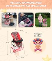 Moderne poppenstoel - Confetti Pink - thumbnail