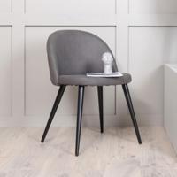 Nohr Eetkamerstoel 'Amon' kleur Grijs - thumbnail