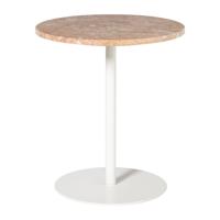 Bijzettafel Kanton marmer - roze - ø40x45 cm - thumbnail