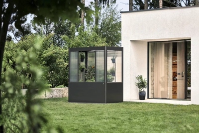 Biohort Florentina metalen tuinkas 213,4 x 201,6 x 54,7 cm donkergrijs metallic- - Metaal- Biohort