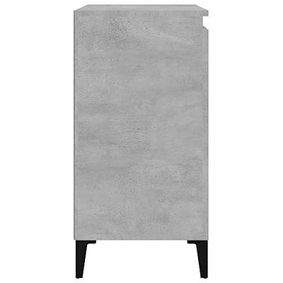 Nachtkastjes 2 st 40x35x70 cm bewerkt hout betongrijs