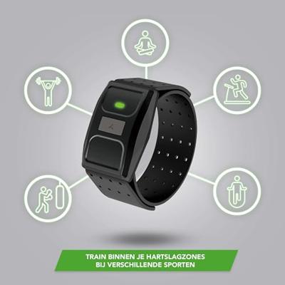 Tunturi Digitale Hartslag armband l Bluetooth Hartslagmeter ANT+ l Zwart