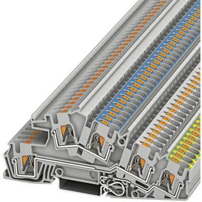 Phoenix Contact 3214049 Aardklem 3-etages 6.2 mm Spanveer Grijs 50 stuk(s) Piece