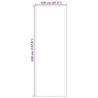 Deurmat Crème en Zwart 120 x 350 cm Polyamide en PVC - thumbnail