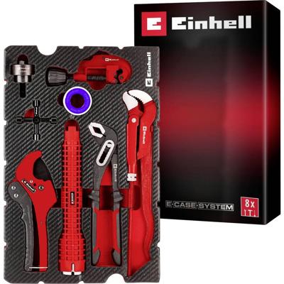 Einhell Klempner-Set 8-tlg. Einleger Pad 370527 Inlegstuk Rood/zwart