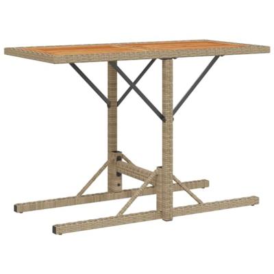 3-delige Bistroset met kussens poly rattan beige - thumbnail