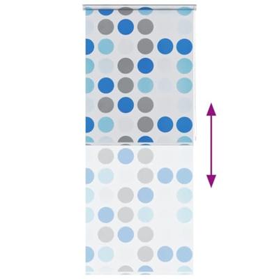 VidaXL Rolgordijn voor douche 100x240 cm cirkel
