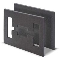 Schuimrubber inzetstuk - TOOD - 2 stuks - Voor professionele koffer - Nestbaar - 40x30x4 cm - thumbnail