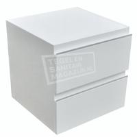 Wiesbaden Ladekast 450x450 hoogglans wit gelakt - thumbnail