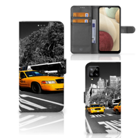 Samsung Galaxy A12 Flip Cover New York Taxi - thumbnail