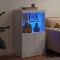 Dressoir met LED-verlichting 60,5x37x100 cm wit - thumbnail