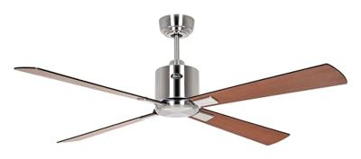 CasaFan ECO NEO III 132 BN-SW/TK WiFi Flügel Schwarz/Teak Plafondventilator 27 W (Ø x h) 132 cm x 360 mm Chroom (geborsteld) Met afstandsbediening, Timer, Met CasaFan ECO NEO III 132 BN-SW/TK WiFi Flügel Schwarz/Teak Plafondventilator 27 W (Ø x h) 132 cm x 360 mm Chroom (geborsteld) Met afstandsbediening, Timer, Met