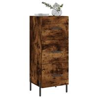 Dressoir 34,5x34x90 cm bewerkt hout gerookt eiken - thumbnail