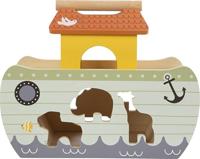 Small Foot houten vormenstoof ark van noach safari, 15dlg. - thumbnail
