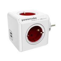 Allocacoc Powercube Original USB Rood - thumbnail