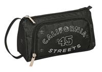 Schooletui met Accessoires Safta California Zwart 20 x 11 x 8.5 cm (32 Onderdelen) - thumbnail