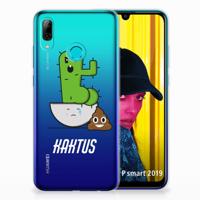 Huawei P Smart 2019 Telefoonhoesje met Naam Cactus Poo - thumbnail