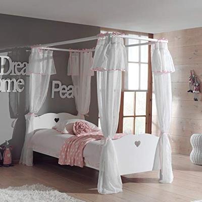 Vipack hemelbed Amori - wit - 74,5x97x211,2 cm - Leen Bakker