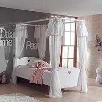 Vipack hemelbed Amori - wit - 74,5x97x211,2 cm - Leen Bakker - thumbnail