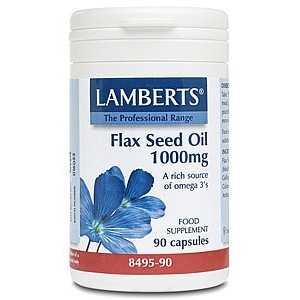 Lamberts Lijnzaadolie (flaxseed oil) 1000mg 90 Vegetarische capsules