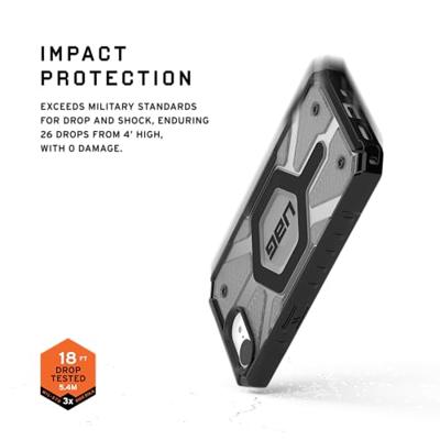 Urban Armor Gear Pathfinder Outdoor telefoonhoes Apple iPhone 17e, iPhone 16e Grijs, Transparant Inductieve lading, MagSafe compatible, Stootbestendig Urban Armor Gear Pathfinder Outdoor telefoonhoes Apple iPhone 17e, iPhone 16e Grijs, Transparant Inductieve lading, MagSafe compatible, Stootbestendig