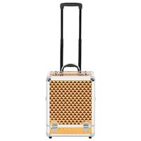Make-up trolley 35x29x45 cm aluminium goudkleurig - thumbnail