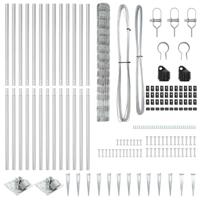 Weidehekwerk Zilver 25 x 1.4 m Gegalvaniseerd staal - thumbnail