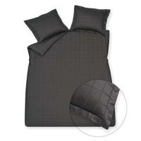 Vandyck Vandyck Home 78 Check 300Tc Dekbedovertrek Lits-jumeaux XL (260x240) off black - thumbnail