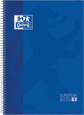 Notitieboek Oxford Classic Europeanbook A4+ 4-gaats lijn 80vel donkerblauw Notitieboek Oxford Classic Europeanbook A4+ 4-gaats lijn 80vel donkerblauw