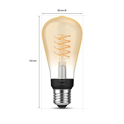 Philips HUE Lichtbron E27 Filament ST64 White