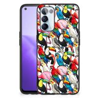 OPPO Reno5 5G | Find X3 Lite Dierenprint Telefoonhoesje Birds - thumbnail