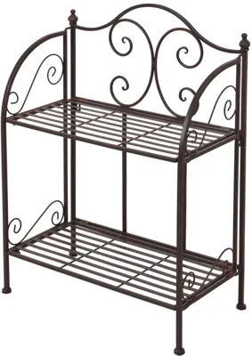 Premium Plantenrek Metaal, 2 verdiepingen - 48 x 27 x 65 cm Premium Plantenrek Metaal, 2 verdiepingen - 48 x 27 x 65 cm