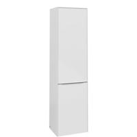 Villeroy & Boch Subway 3.0 Badkamerkast - opbouw - 45x35x170cm - 1 rechtsdraaiende softclose deur - aluminium glanzende greep - spaanplaat - brilliant white C59300VE - thumbnail