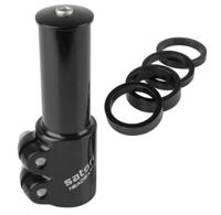 Messingschlager Stuurpenverlenger satori 1-1/8" - zwart - thumbnail