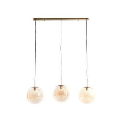 Light & Living Hanglamp 'Medina' 3-Lamps, kleur Amber/Goud Light & Living Hanglamp 'Medina' 3-Lamps, kleur Amber/Goud