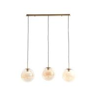 Light & Living Hanglamp 'Medina' 3-Lamps, kleur Amber/Goud - thumbnail