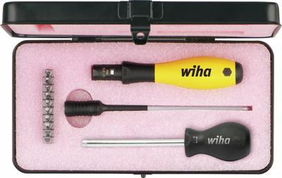 Wiha Momentschroevendraaierset TorqueVario®-S ESD | 0,4-1,0 Nm | assorti 14-delig | variabel instelbare momentbegrenzing | incl. box - 43898 - 43898