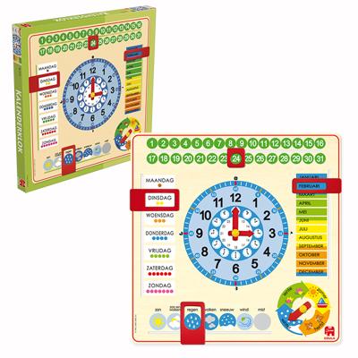 Goula Houten Kalenderklok