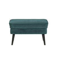 WOOOD Hocker 'Rocco' Velvet, kleur Teal - thumbnail