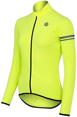 AGU Thermo Fietsshirt Lange Mouwen Essential Dames - Geel - XL